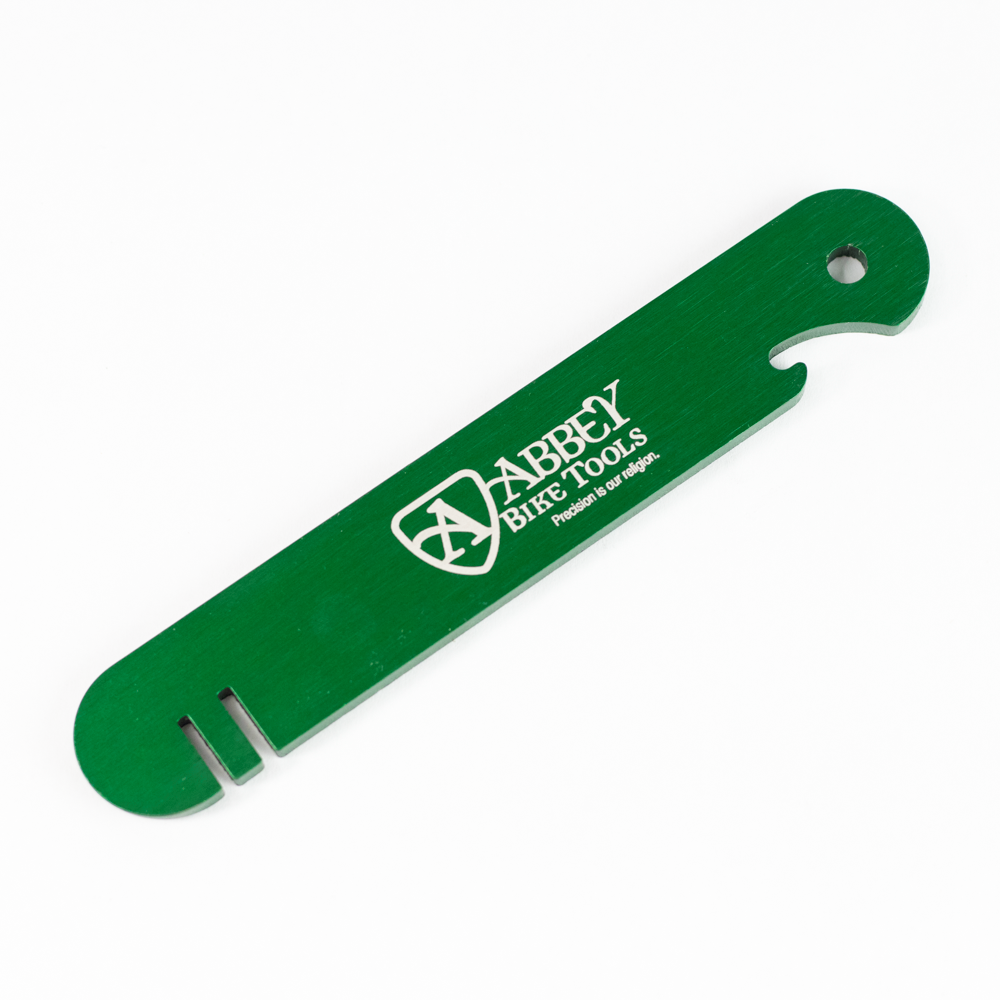 (取寄) アビーバイクツール スチュー スティック ローター ツルーイング ツール Abbey Bike Tools Stu Stick Rotor Truing Tool Green Stu Stick Rotor Truing Tool